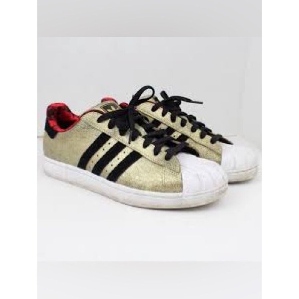 Adidas Metallic Gold Superstar Sneakers Year of the Horse
